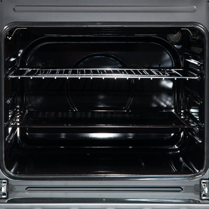 50cm Electric Freestanding Cooker Single Oven & 4 Ring Hob A Energy Rated – Black