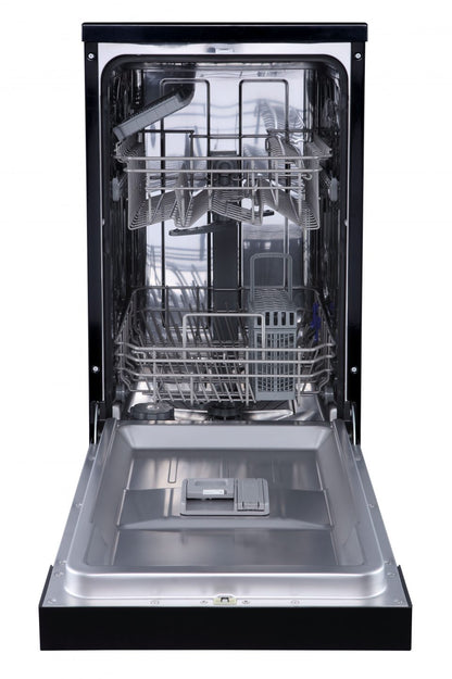 10 Place Settings Freestanding Dishwasher – Black