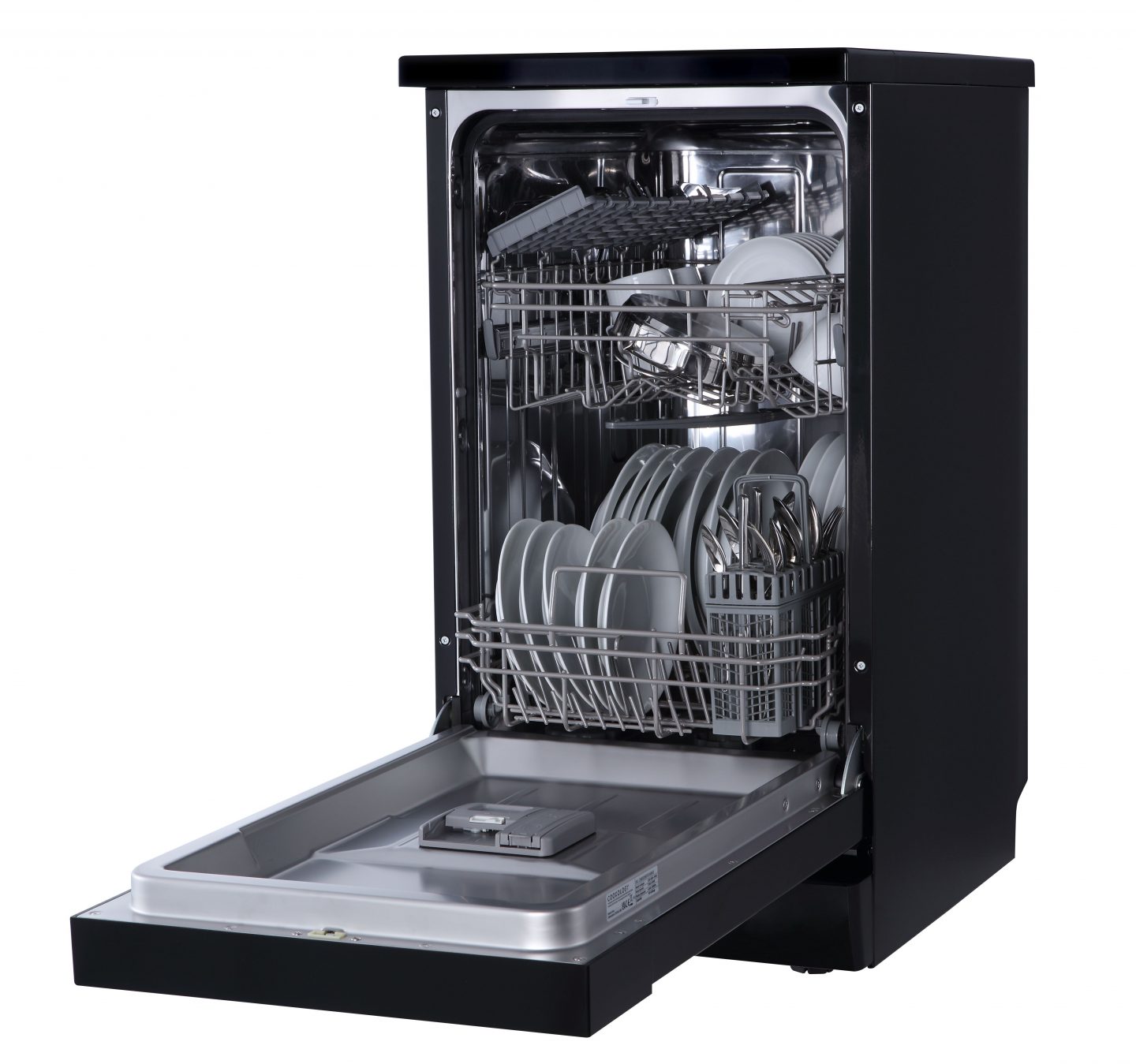 10 Place Settings Freestanding Dishwasher – Black