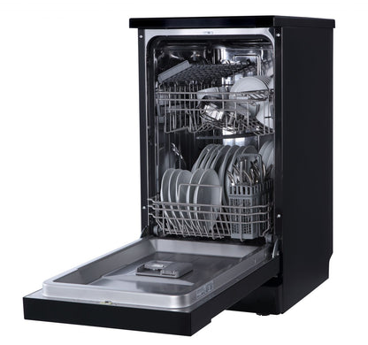 10 Place Settings Freestanding Dishwasher – Black