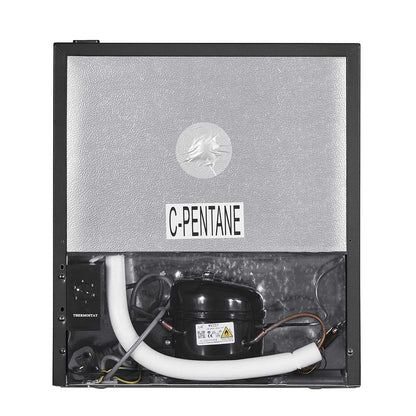 41L Table Top Mini Fridge with Chiller Box – Black