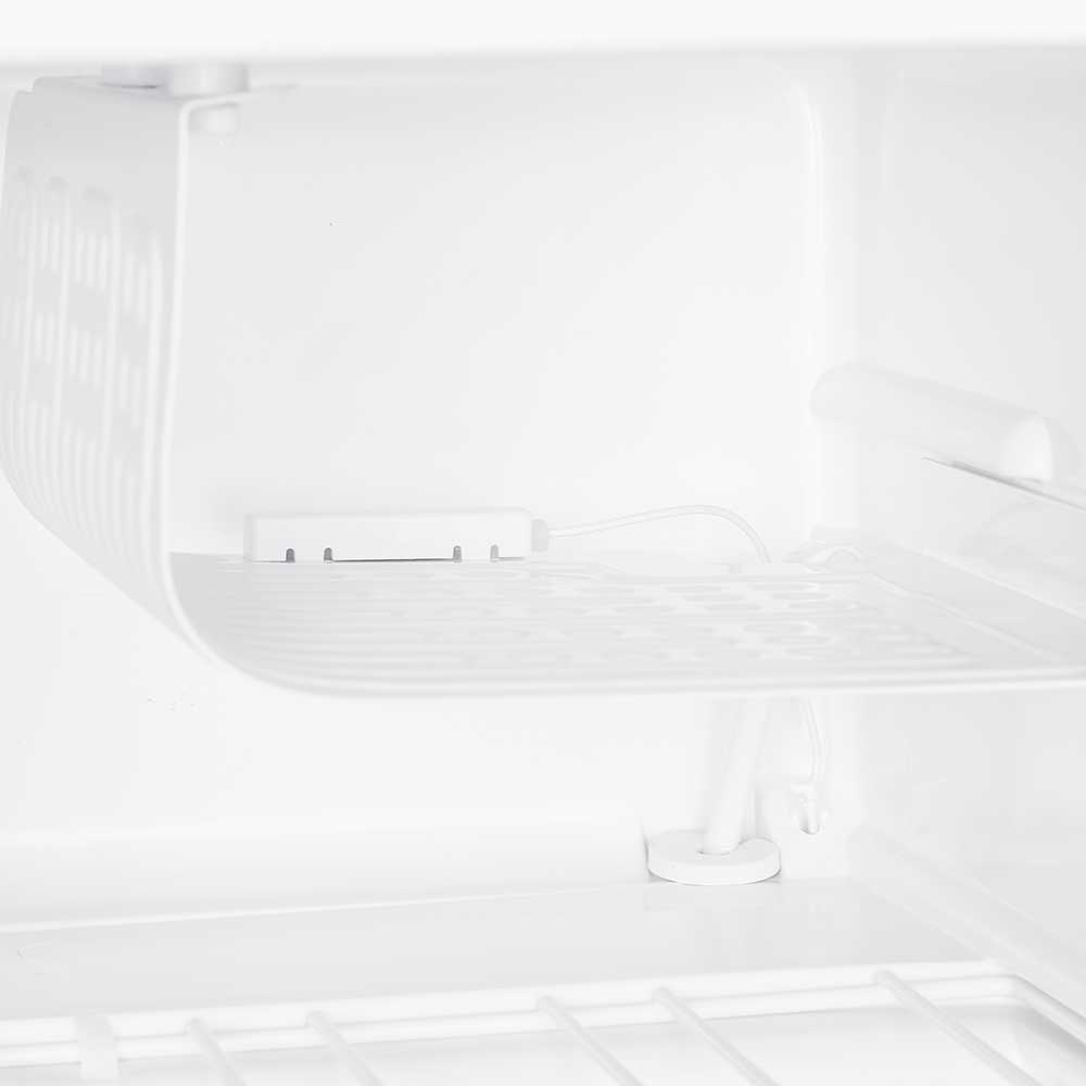 41L Table Top Mini Fridge with Chiller Box – White