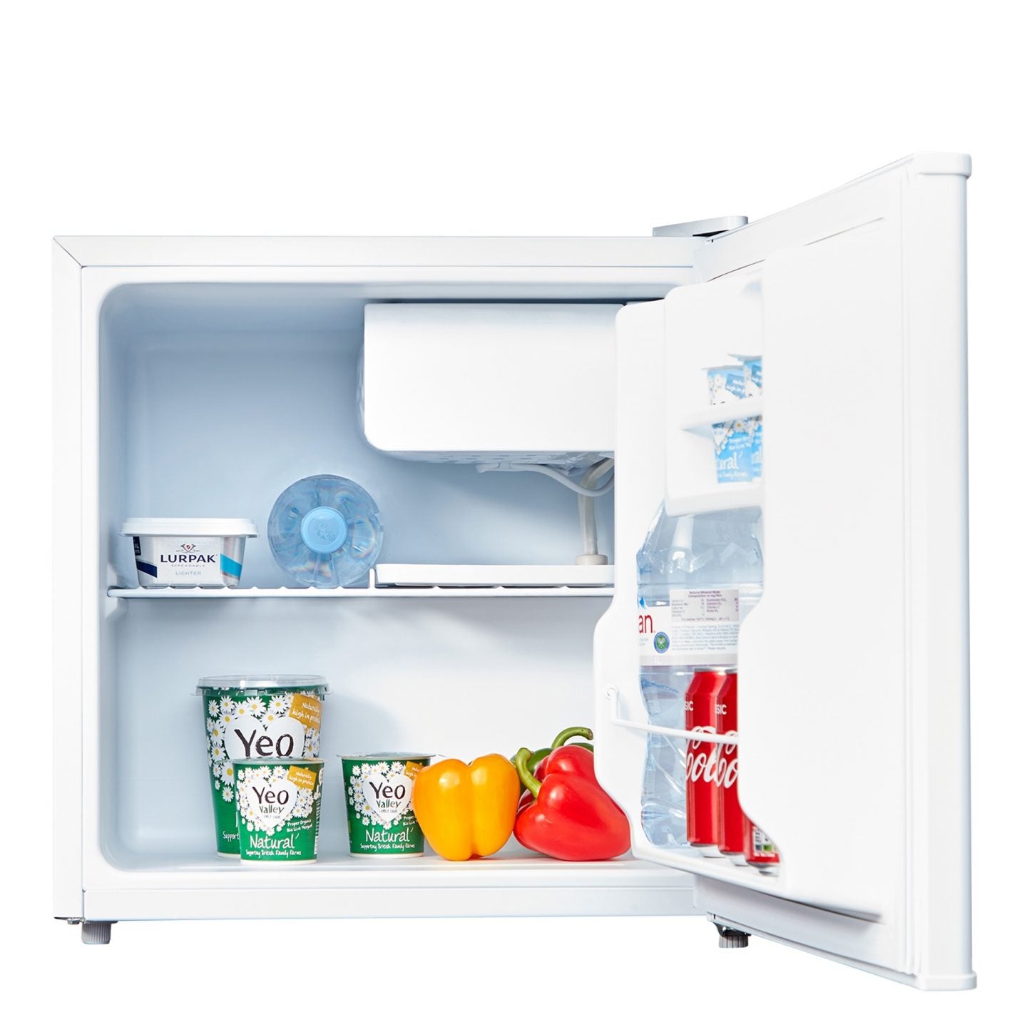 45L Table Top Mini Fridge with Chiller Box – White