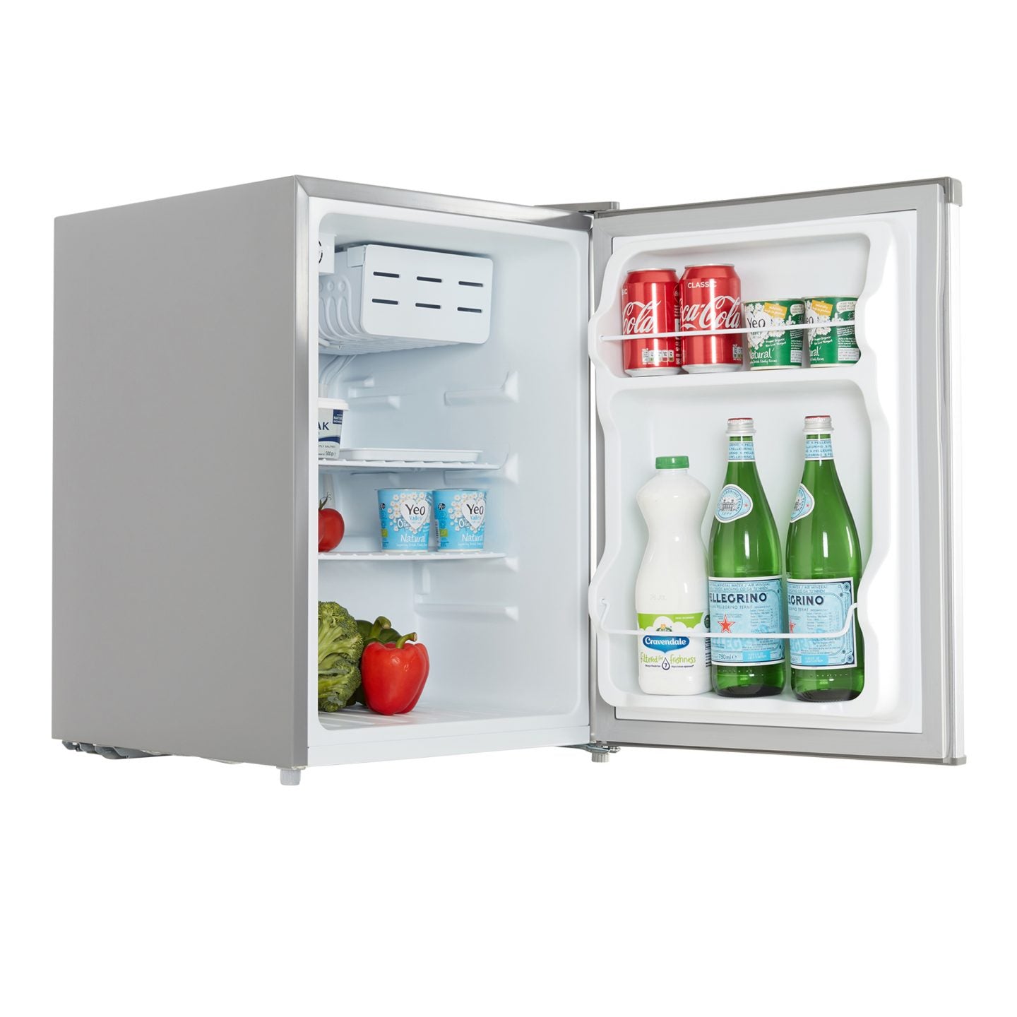 65L Table Top Mini Fridge with Chiller Box – Stainless Steel