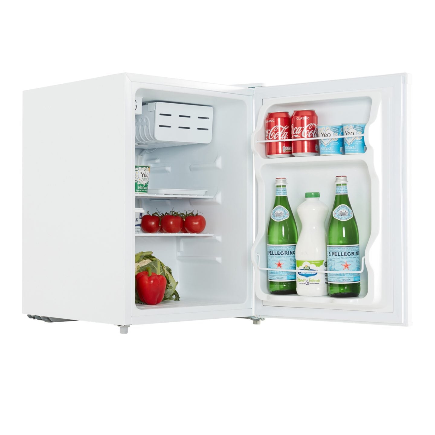 65L Table Top Mini Fridge with Chiller Box – White