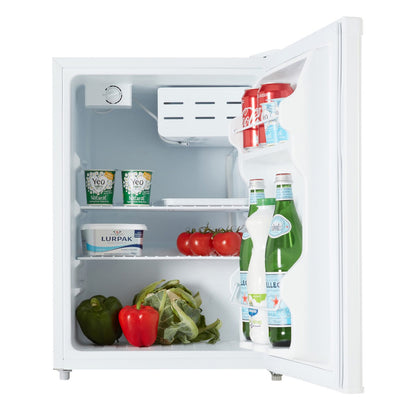 65L Table Top Mini Fridge with Chiller Box – White
