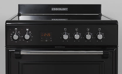 60cm Freestanding Double Oven – Black