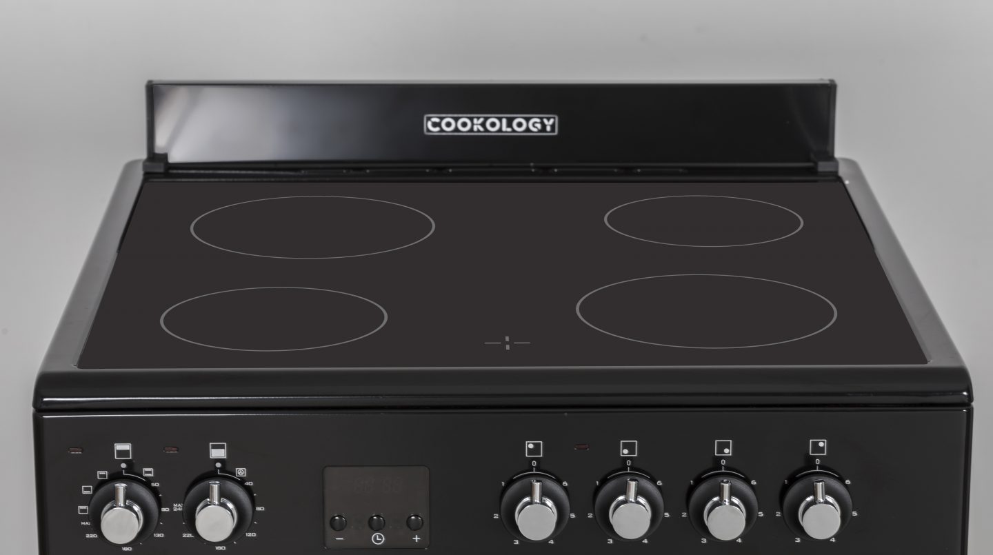 60cm Freestanding Double Oven – Black