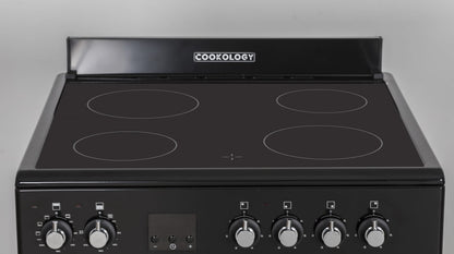 60cm Freestanding Double Oven – Black
