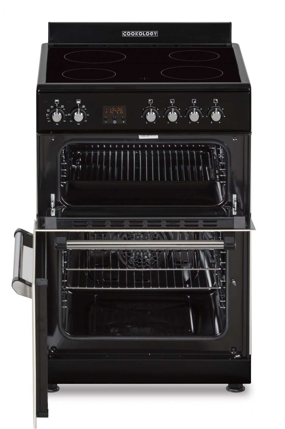 Cream Retro Freestanding Double Oven