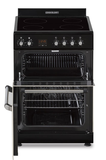 Cream Retro Freestanding Double Oven