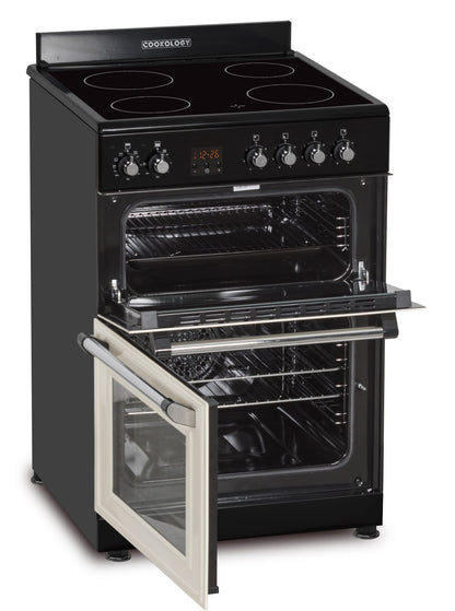 Cream Retro Freestanding Double Oven