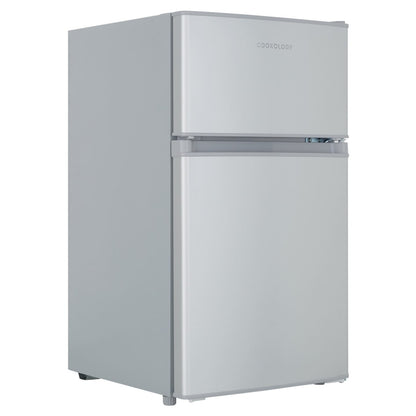 87L Freestanding Under Counter Fridge Freezer 70/30 – Silver