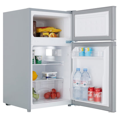 87L Freestanding Under Counter Fridge Freezer 70/30 – Silver