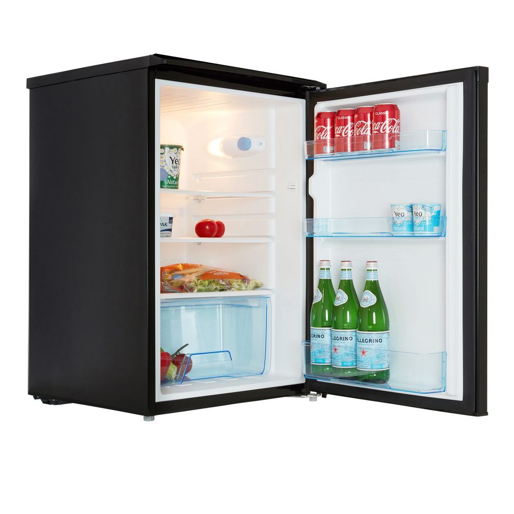 130L Freestanding Under Counter Fridge – Black