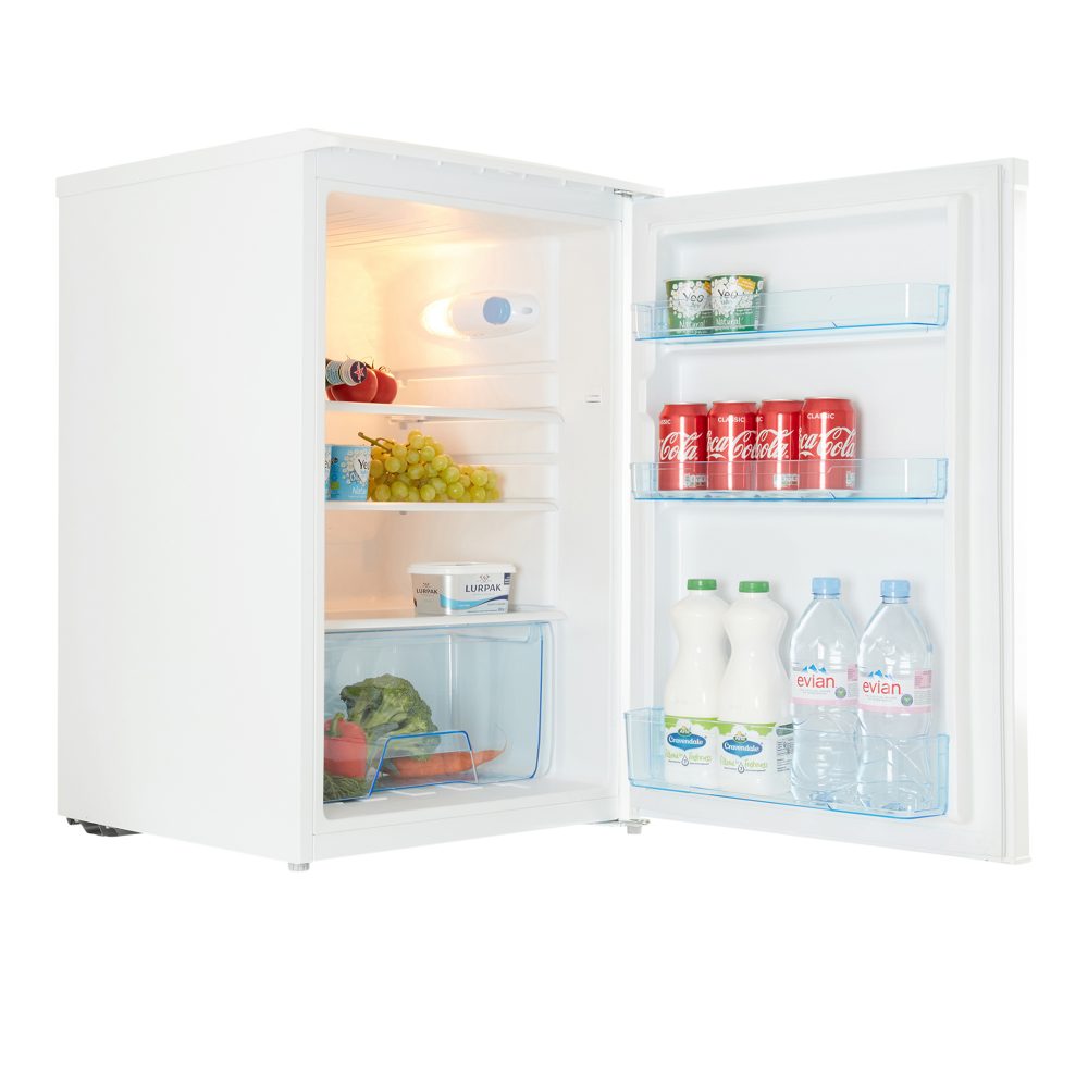 130L Freestanding Under Counter Fridge – White