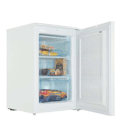 55cm Freestanding Side-by-Side Undercounter Fridge Freezer Pack – White