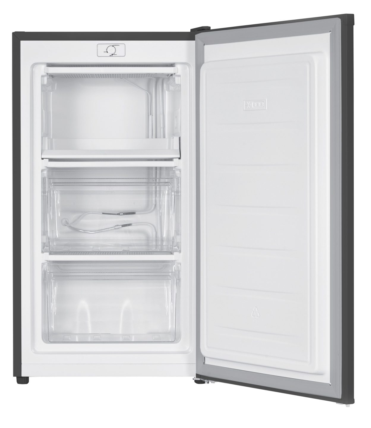 60L Freestanding Under Counter Freezer – Silver