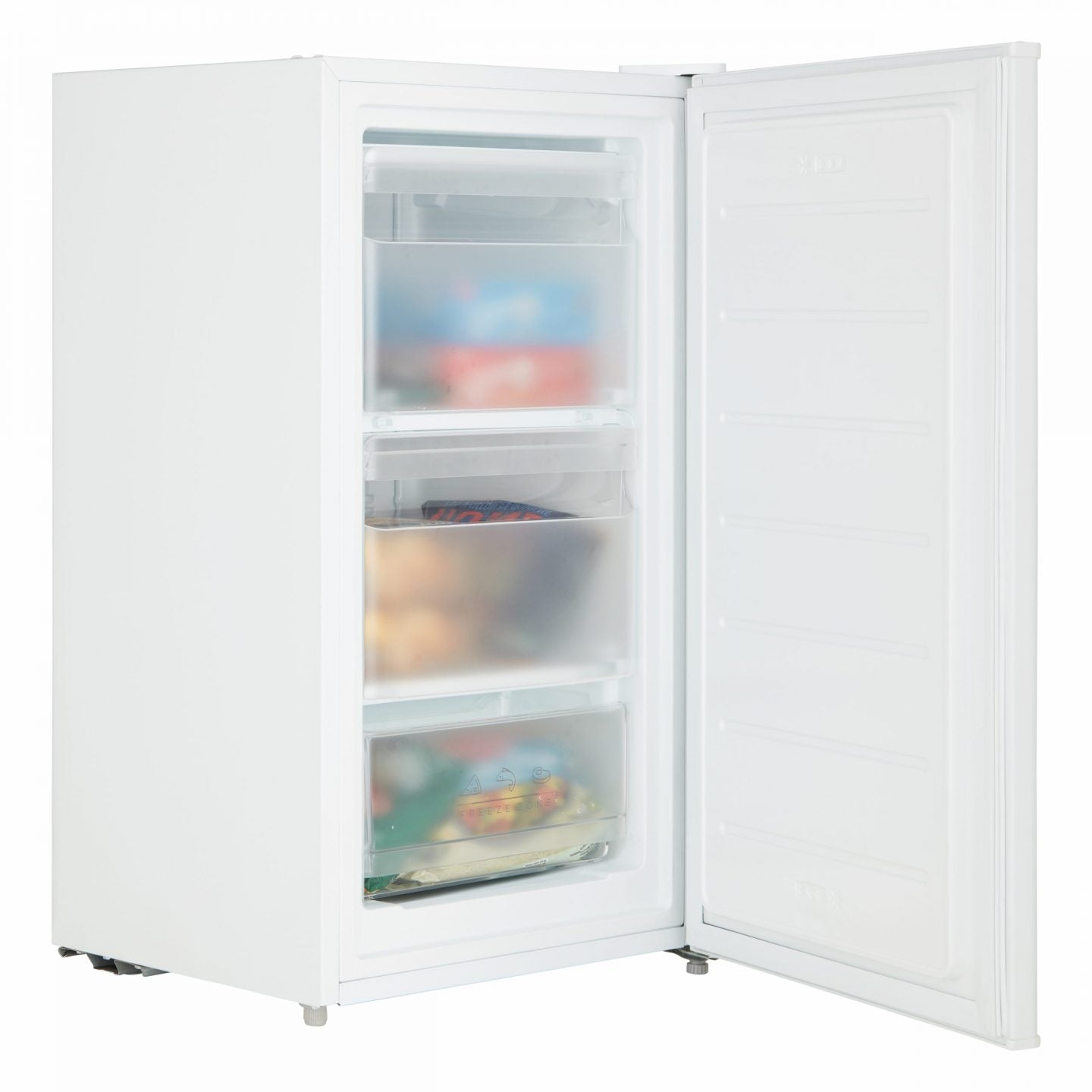 60L Freestanding Under Counter Freezer – White