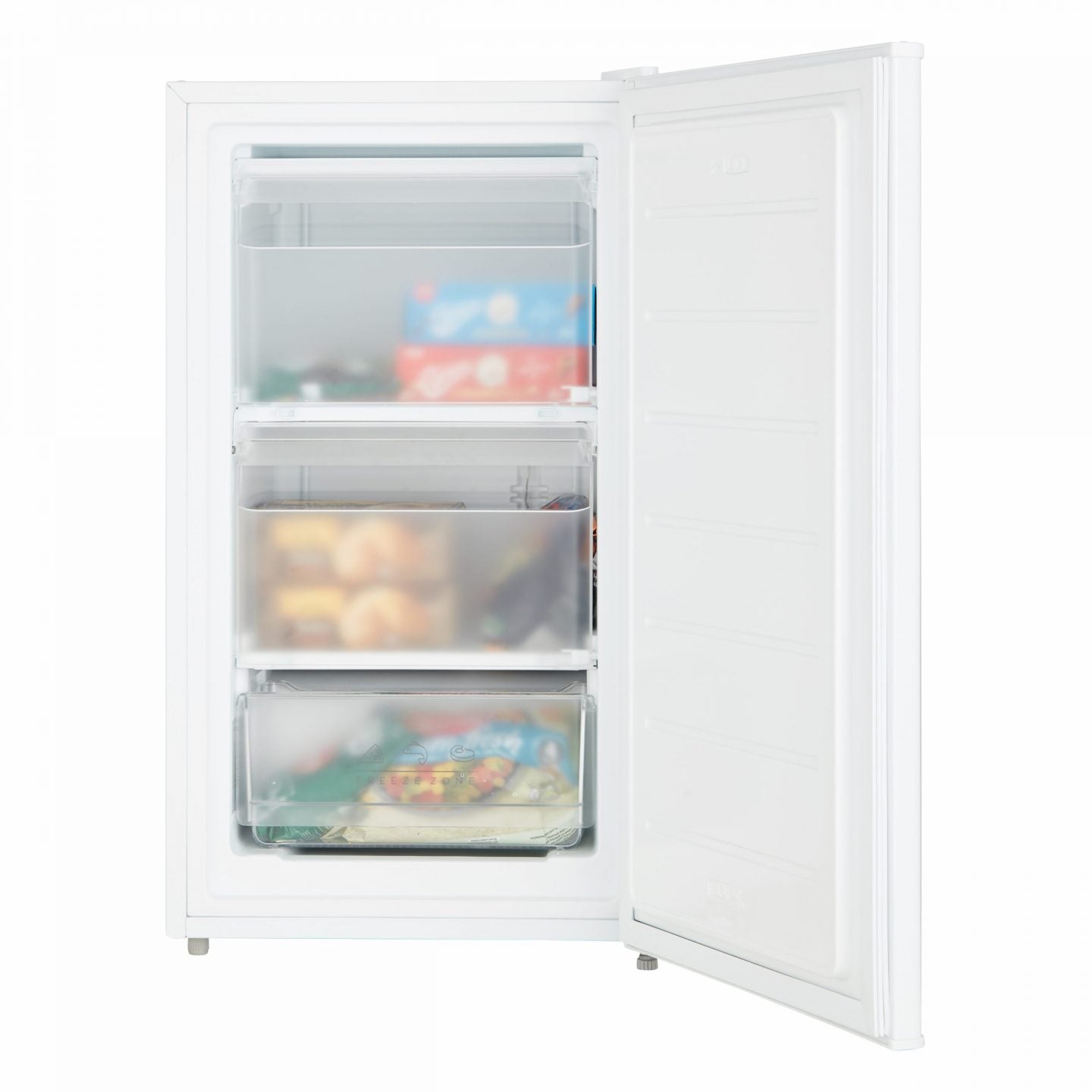60L Freestanding Under Counter Freezer – White
