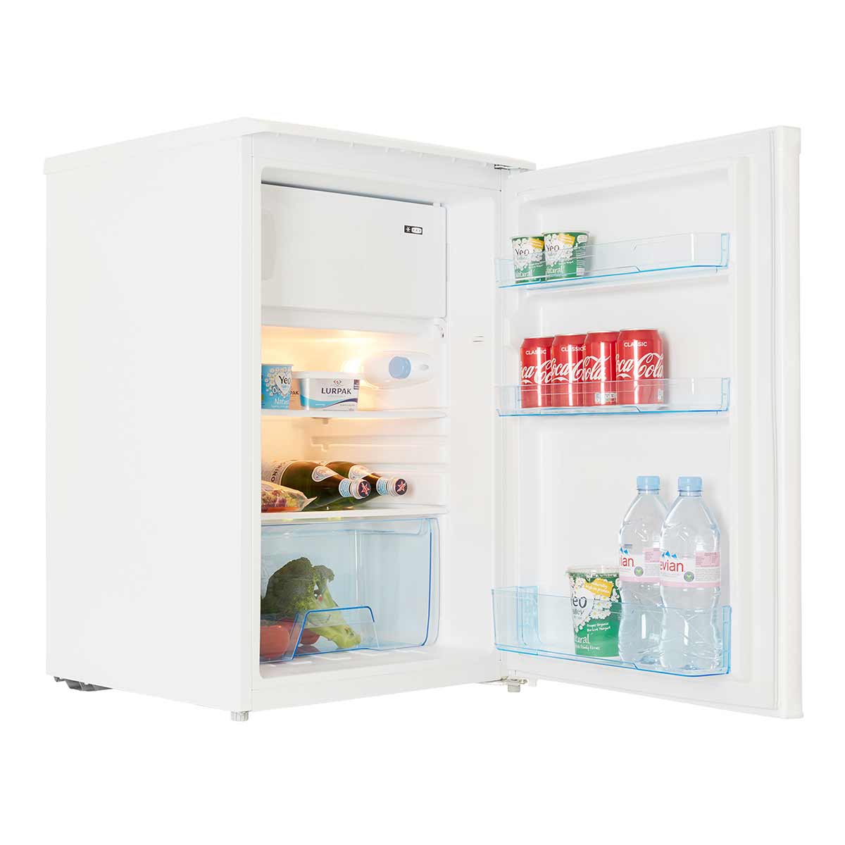 113L Freestanding Under Counter Fridge with Ice Box – White