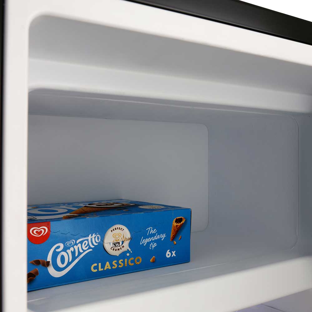 80L Freestanding Under Counter Fridge with Ice Box – Black