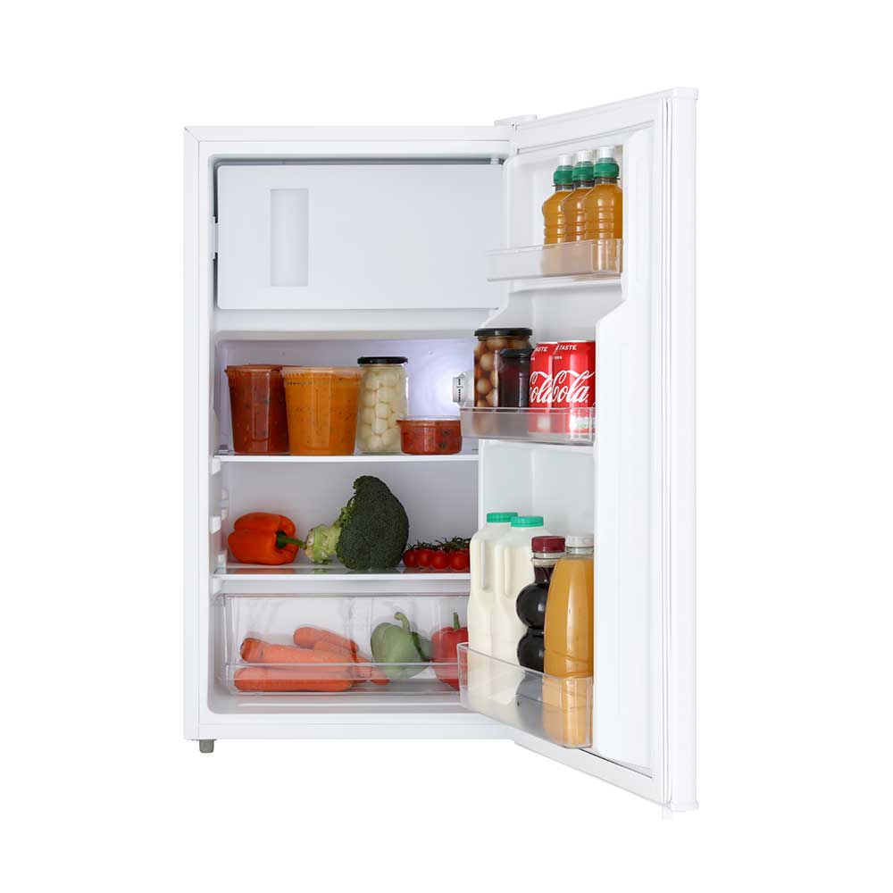 80L Freestanding Under Counter Fridge with Ice Box – White