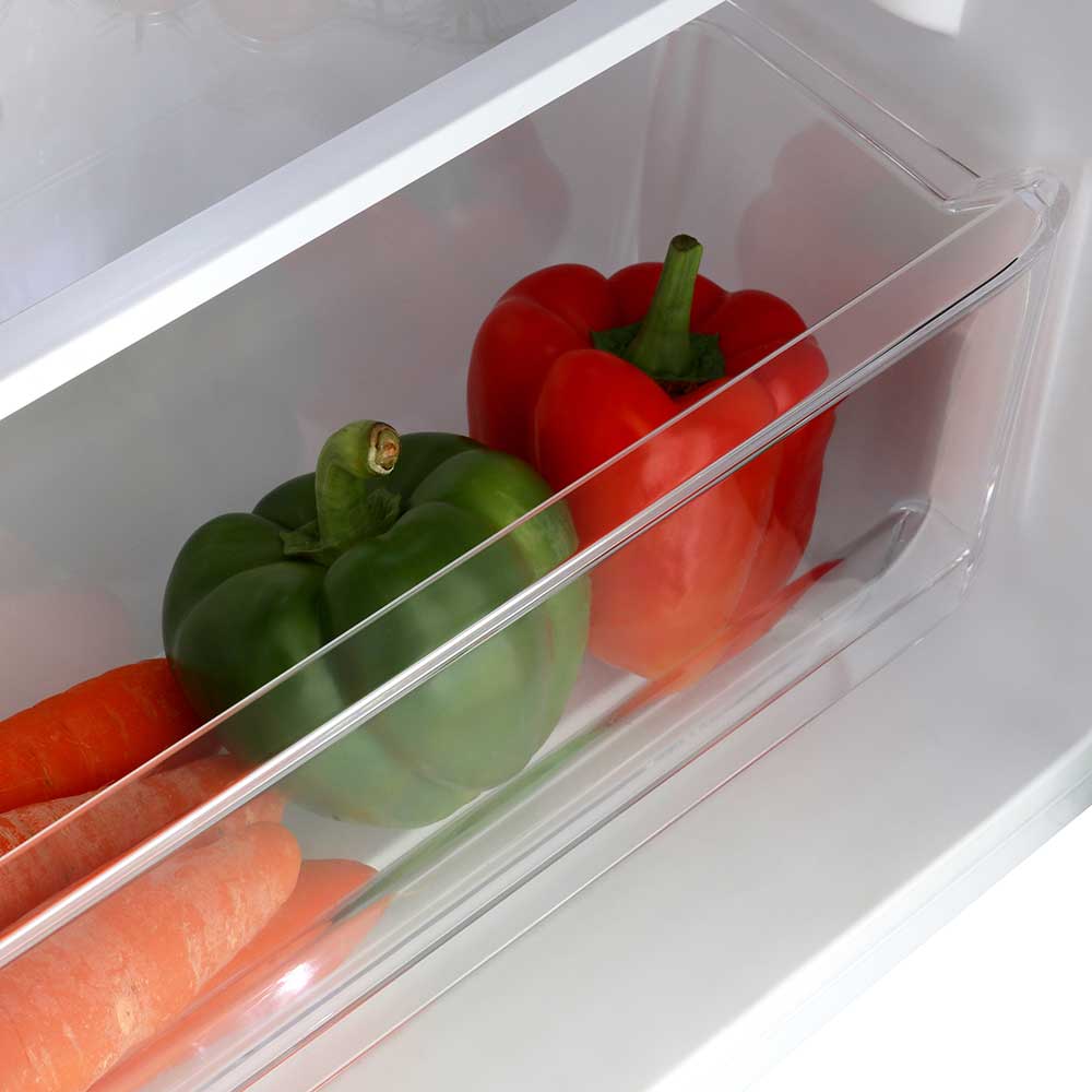 80L Freestanding Under Counter Fridge with Ice Box – White