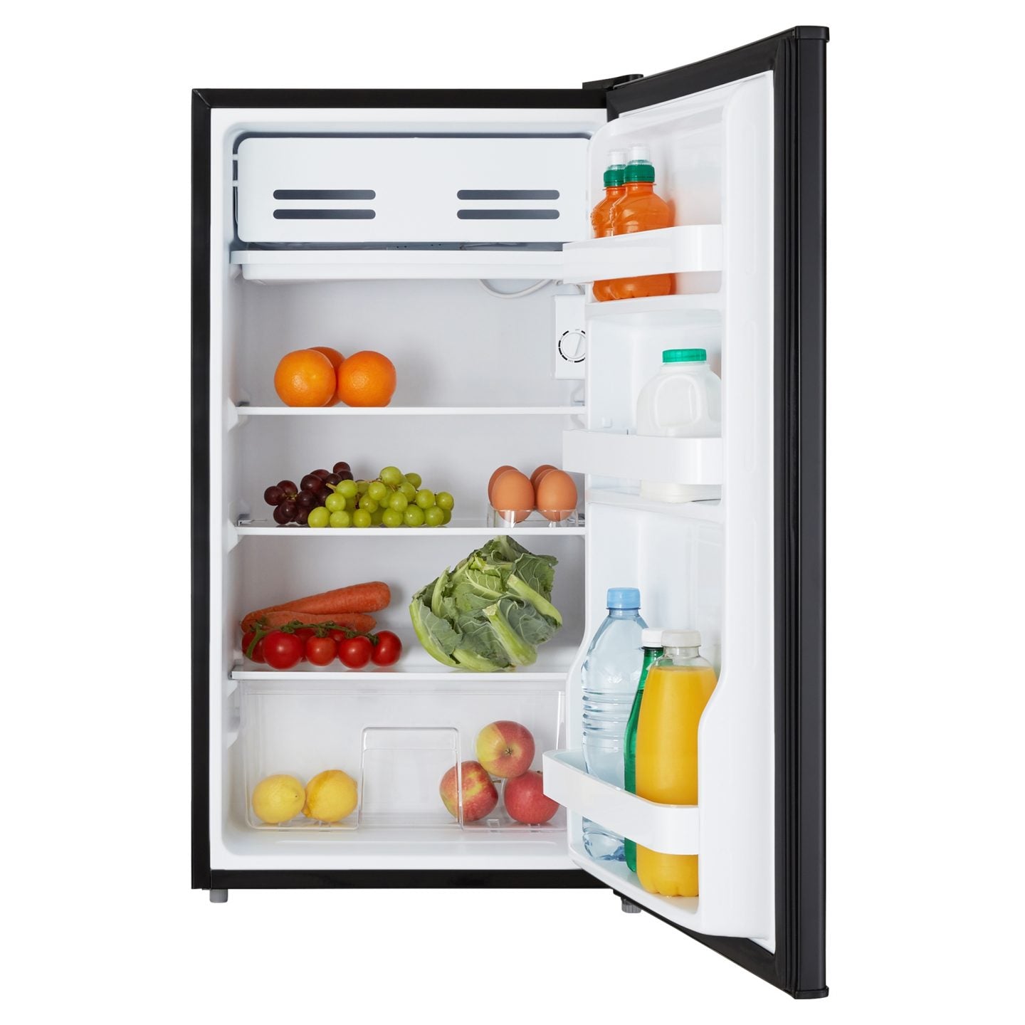 93L Freestanding Under Counter Fridge with Chiller Box – Black