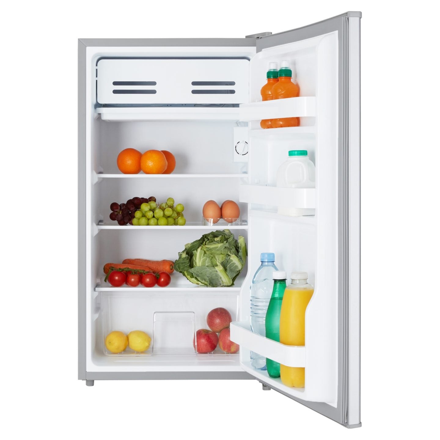 93L Freestanding Under Counter Fridge with Chiller Box – Silver