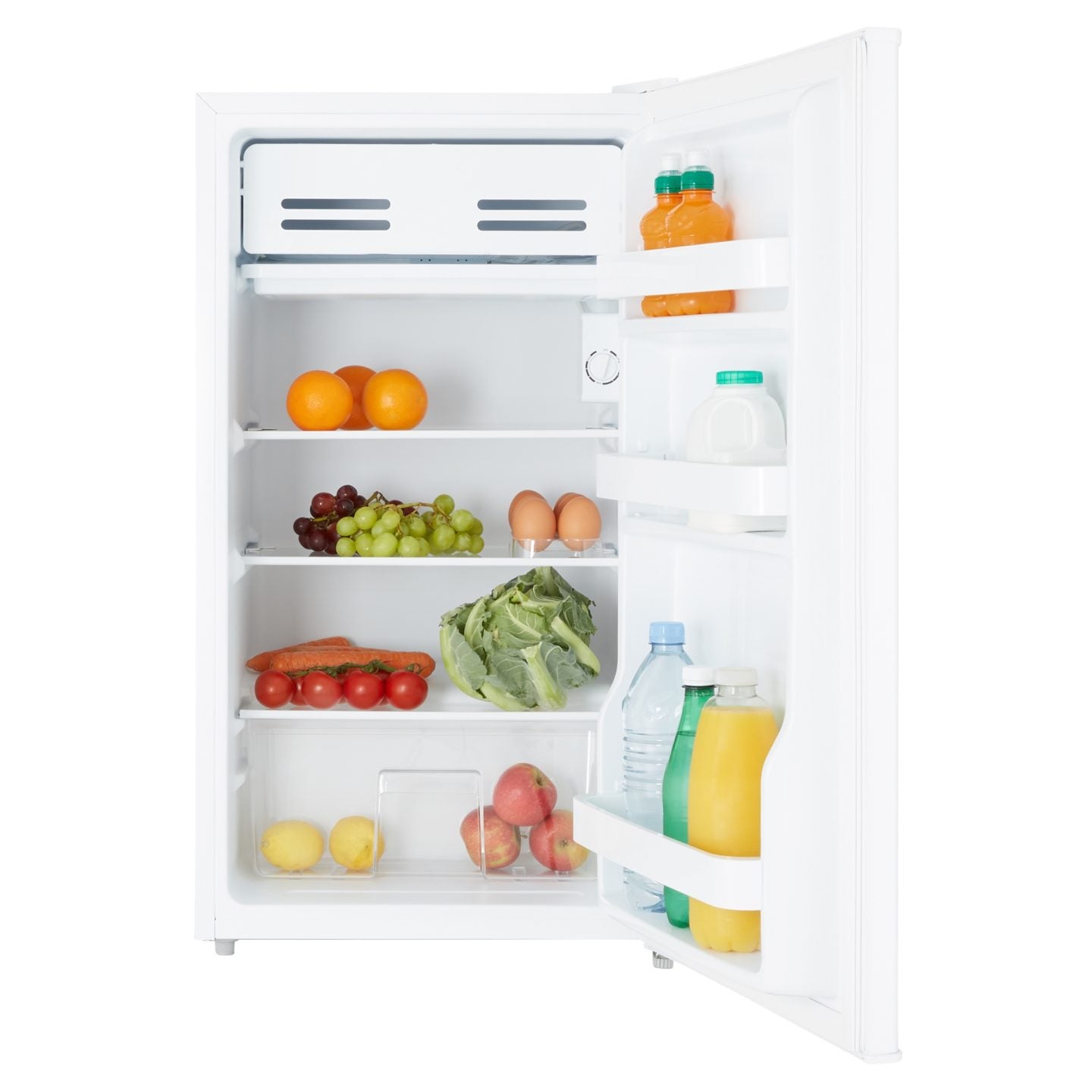 93L Freestanding Under Counter Fridge with Chiller Box – White