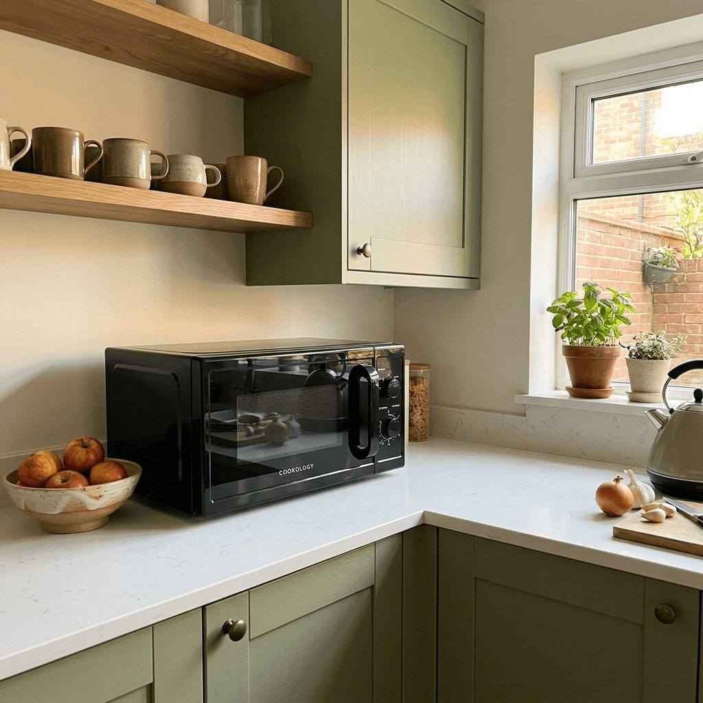 20L Freestanding Microwave 800W – Black