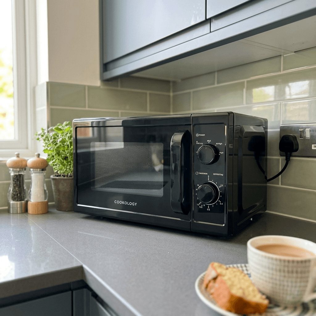 20L Freestanding Microwave 800W – Black