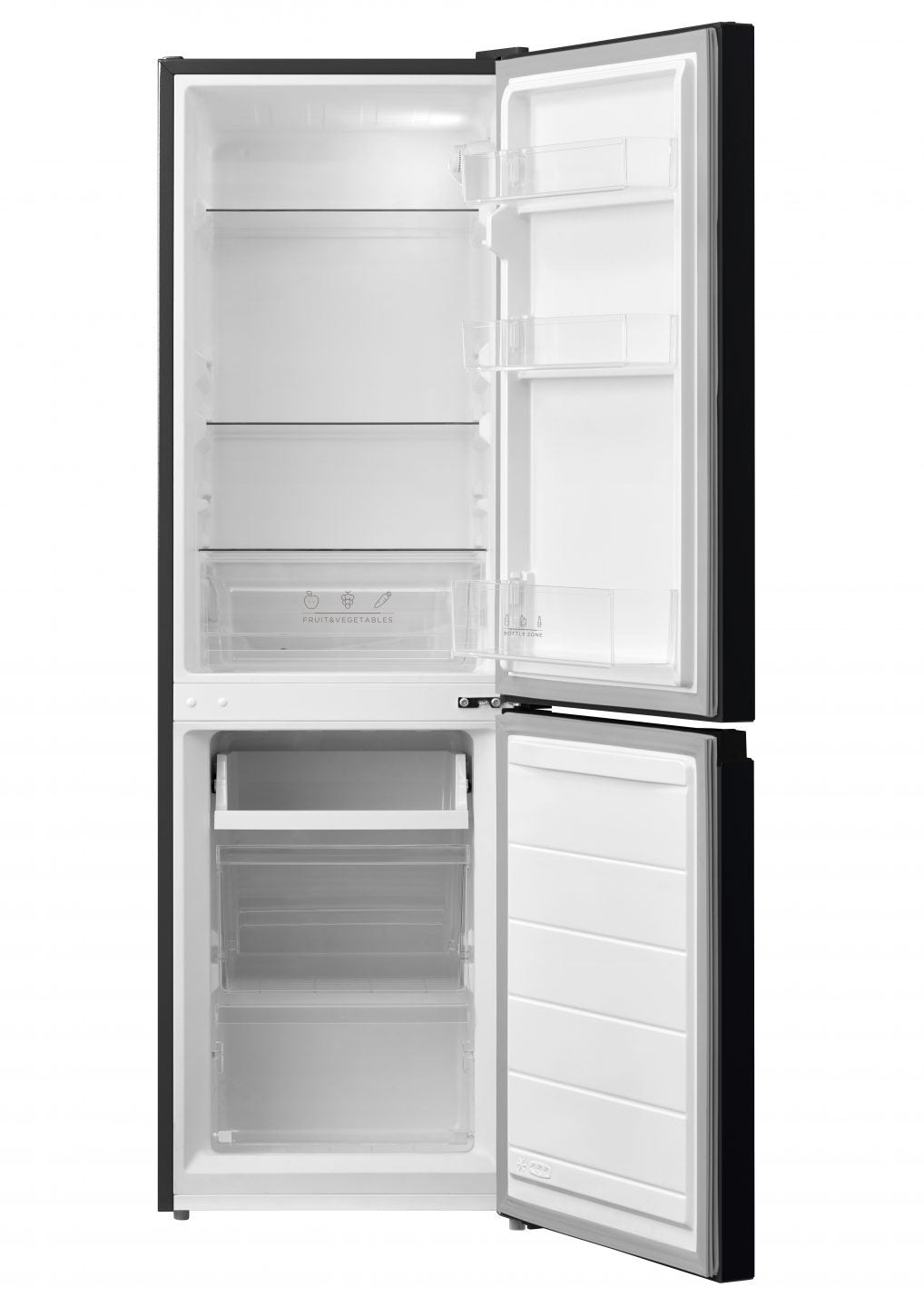 174L Freestanding Fridge Freezer 65/35 – Black
