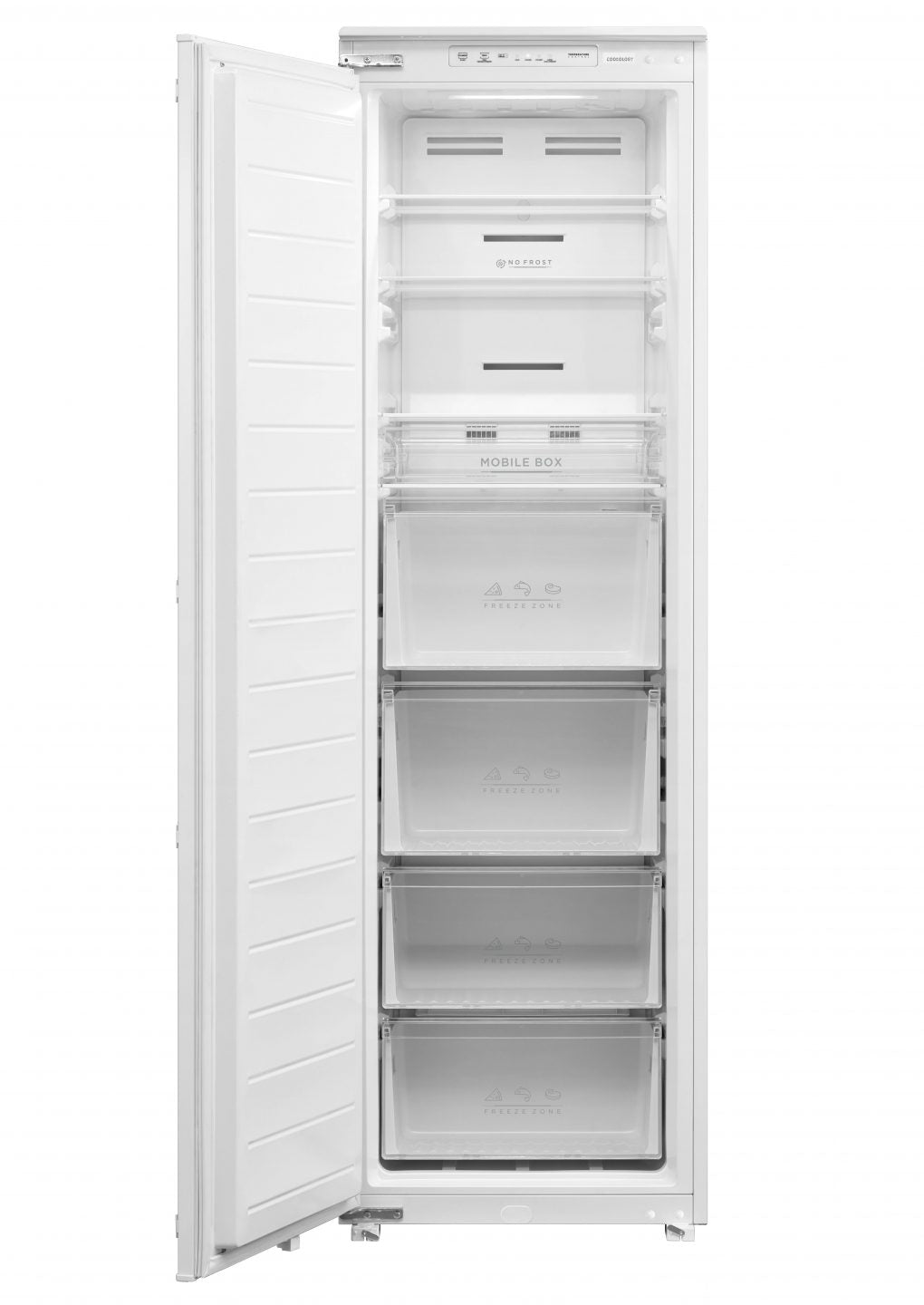 212L Integrated Tall Frost Free Freezer – White