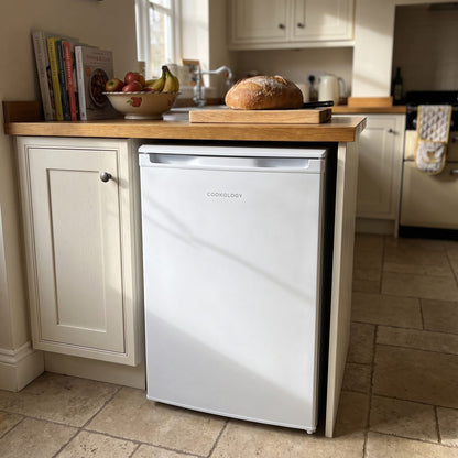 130L Freestanding Under Counter Fridge – White