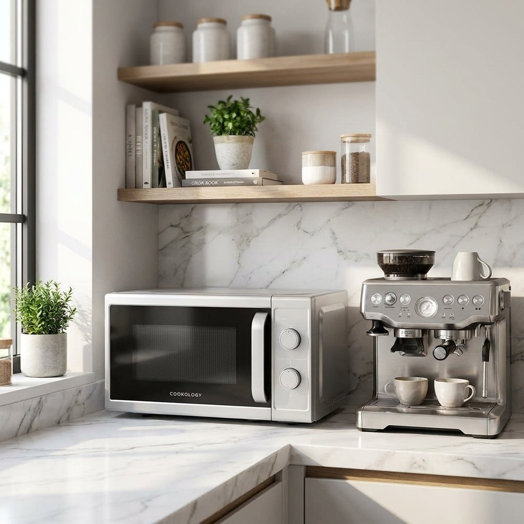 20L Freestanding Microwave 800W – Silver