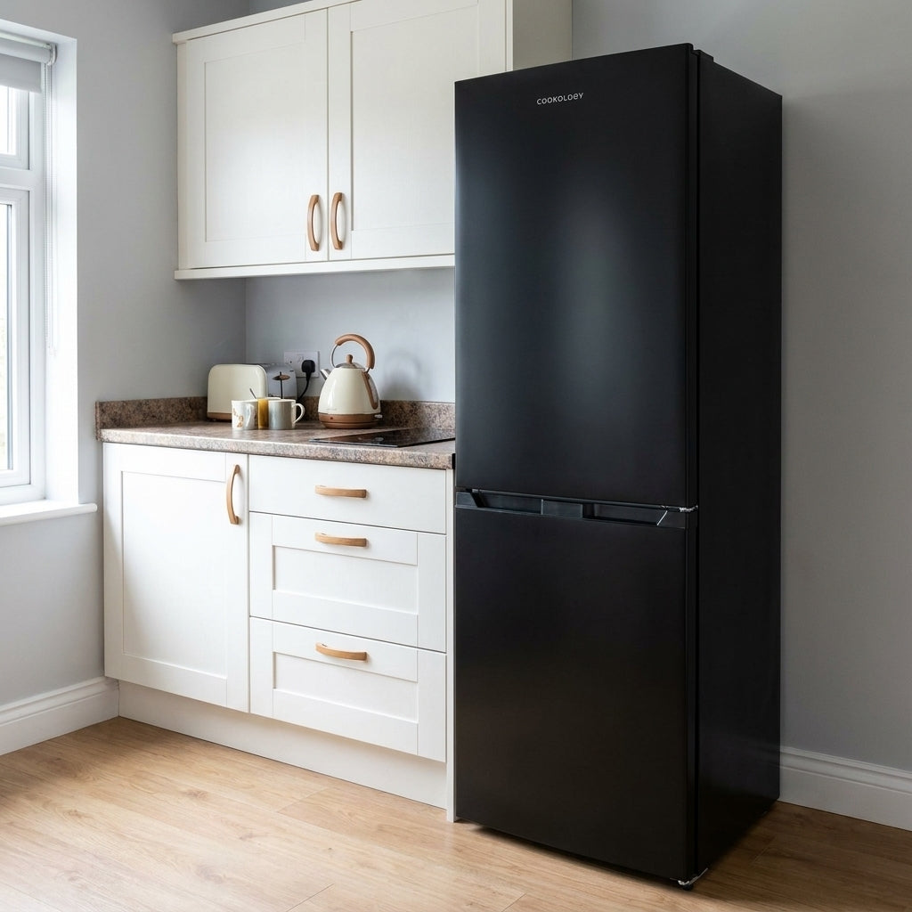 247L Freestanding Fridge Freezer 50/50 – Black