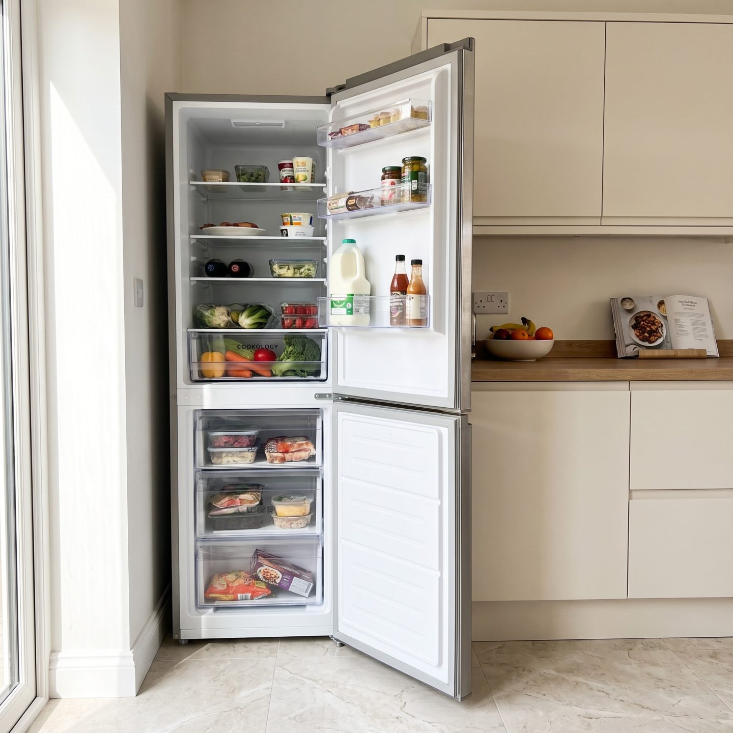 310L Freestanding Fridge Freezer 70/30 Frost Free – Stainless Steel