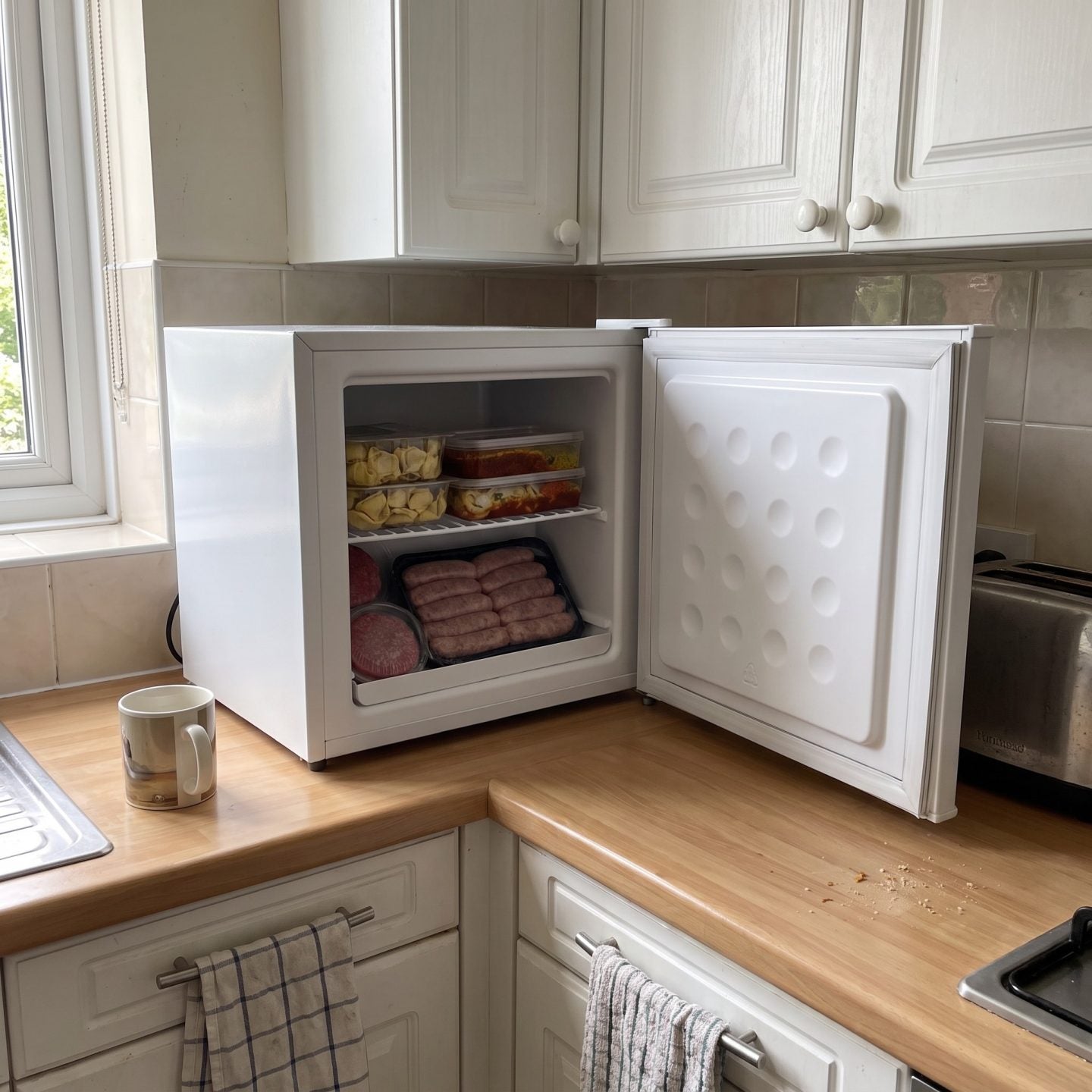 31L Table Top Mini Freezer – White