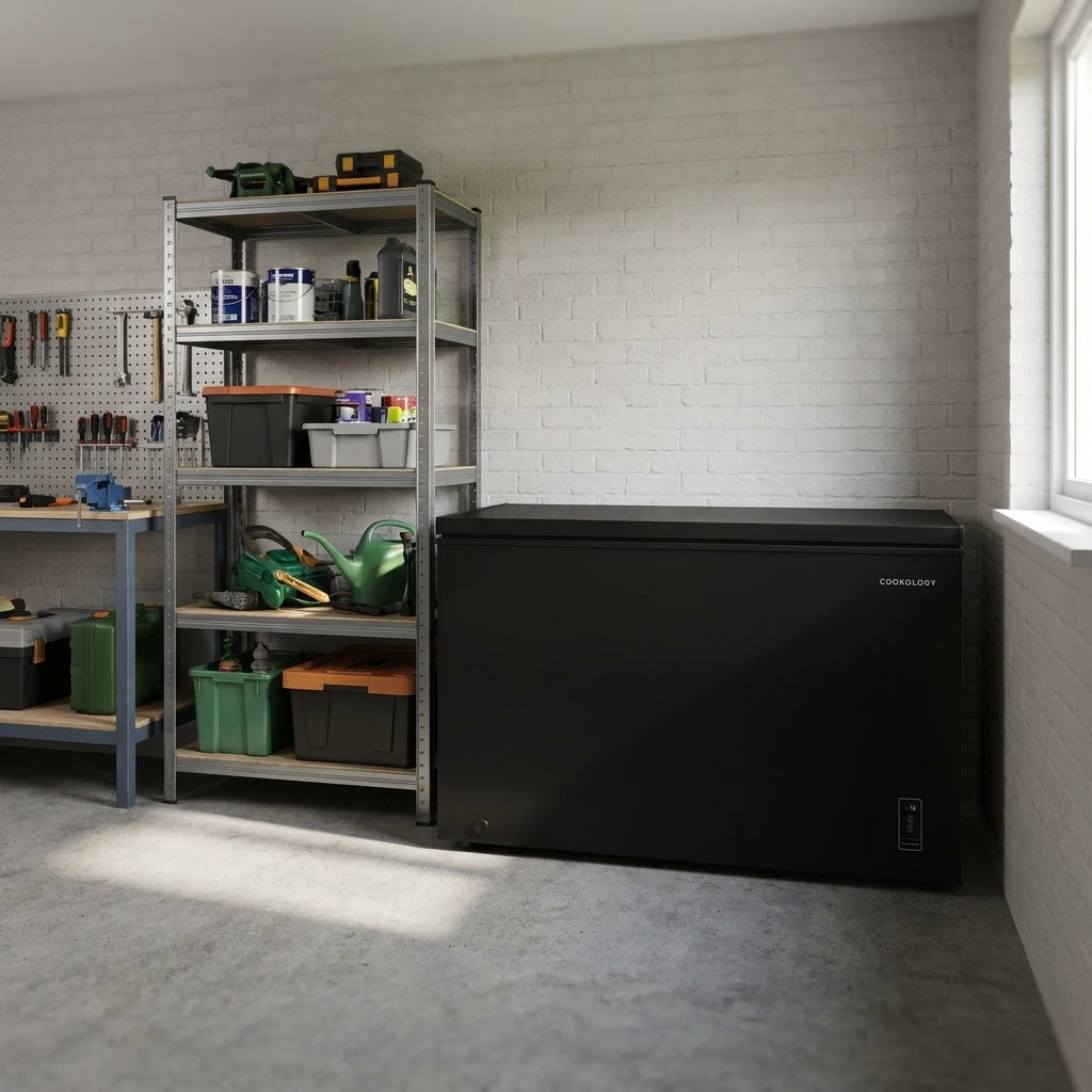 418L Freestanding Chest Freezer – Black