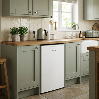 60L Freestanding Under Counter Freezer – White