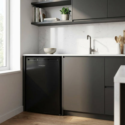 86L Freestanding Under Counter Freezer – Black