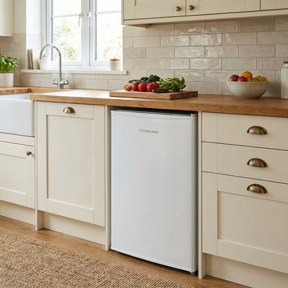 93L Freestanding Under Counter Fridge – White