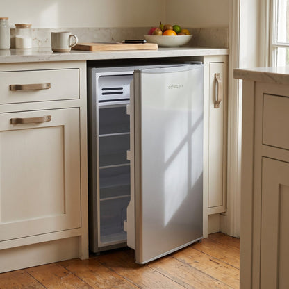 93L Freestanding Under Counter Fridge with Chiller Box – Silver