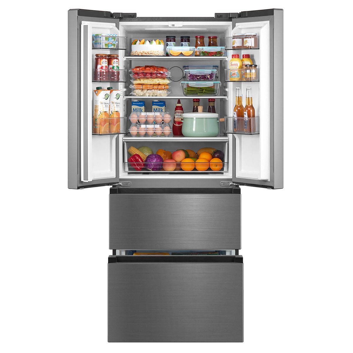 391L Freestanding Fridge Freezer 60/40 Frost Free – Stainless Steel